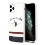 US POLO Case Apple iPhone 11 Pro Tricolor Pattern Collection White Case