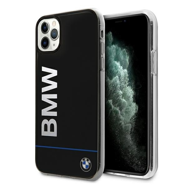 Hülle BMW Tasche Apple iPhone 11 Pro Unterschrift gedruckt Logo Schwarz Hardcase