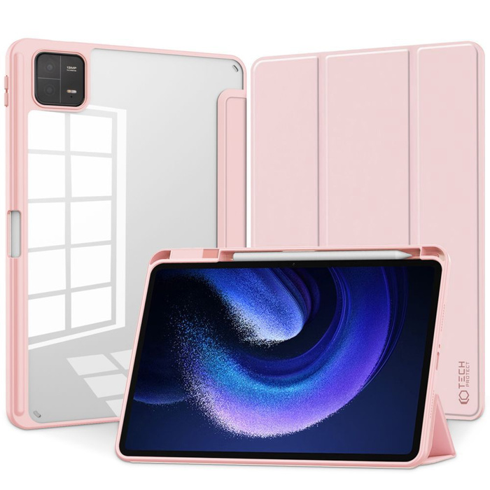 Telefontok Tech-protect Sc Pen hibrid Xiaomi Pad 6 / 6 Pro rózsaszínű toll Case