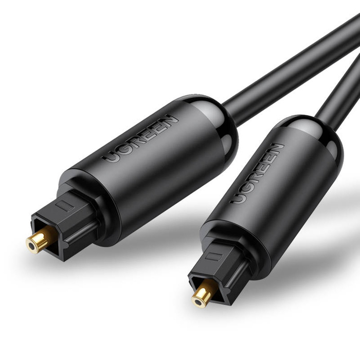 UGREEN AV122 Kabel Optisches Toslink-Audio, Aluminium-Geflecht, 1m (schwarz)