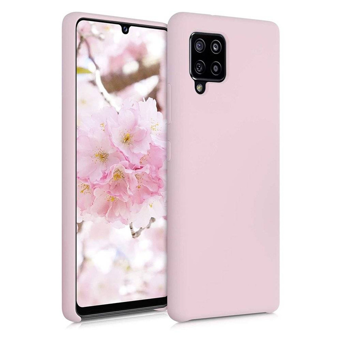 Silicone Case flexible silikonouveau coque couverture Samsung Galaxy A42 5G rose