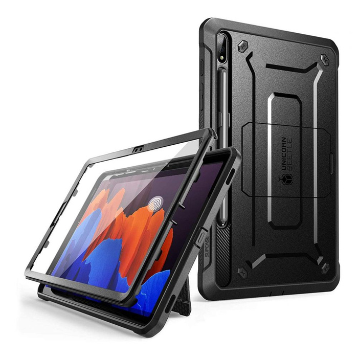 ETUI SUPCASE UNICORN BEETLE PRO GALAXY TAB S7+ PLUS 12.4 T970/T976 BLACK