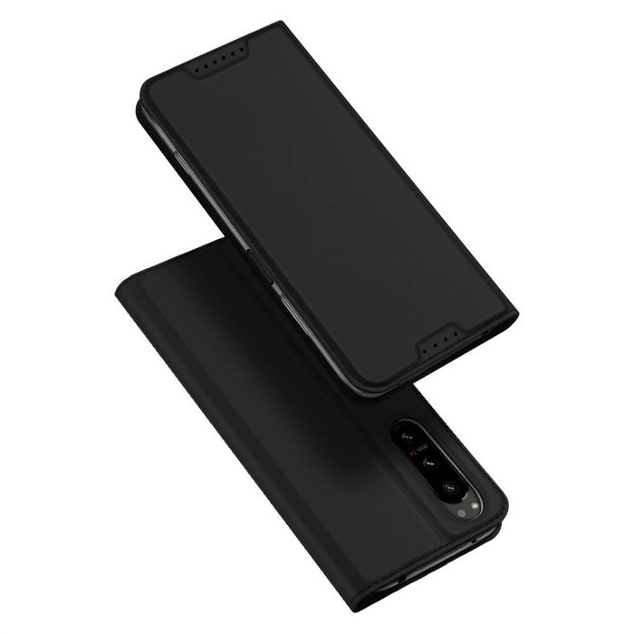 Dux Ducis Skin Pro obal Sony Xperia 5 IV flip cover card wallet stand black