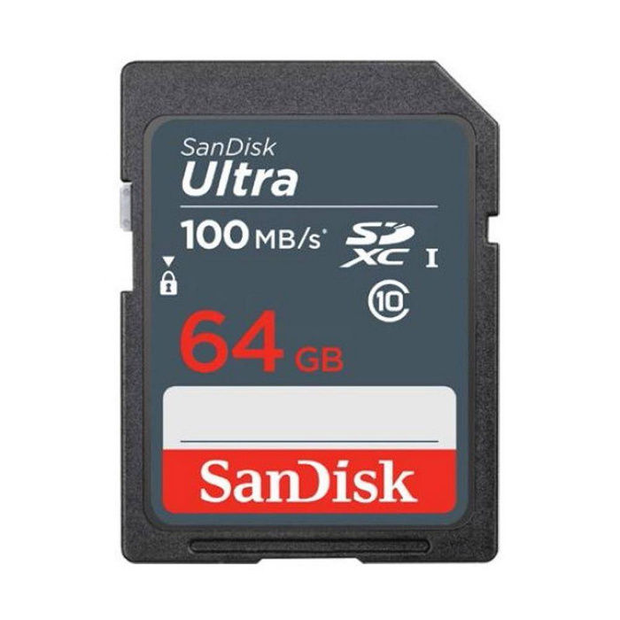 SanDisk Ultra SDXC Memory Card 64 GB 100 MB/s