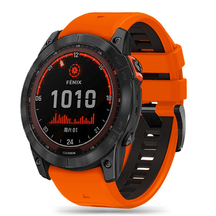 Řemínek Tech-protect Iconband Pro Garmin Fenix 3 / 5x / 3h / 5x Plus / 6x / 6x Pro / 7x Oranžová/černá