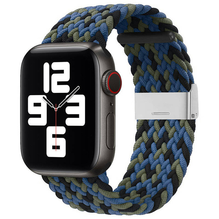 Strap Fabric Watch Band 7/6 / SE / 5/4/3/2 (45mm / 44mm / 42mm) Braided Fabric Strap Watch Bracelet Blue