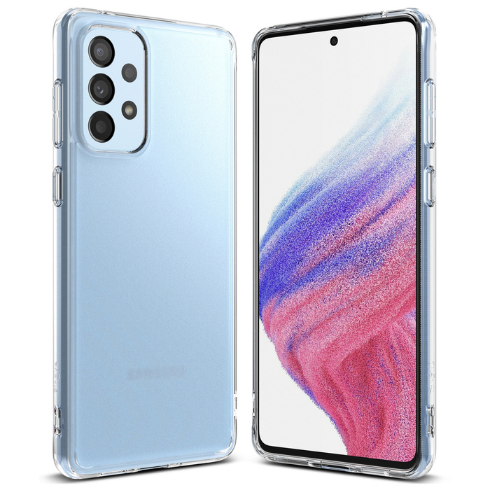 Ringke Fusion Matte TPU-Hülle mit Rahmen für Samsung Galaxy A73 durchscheinend