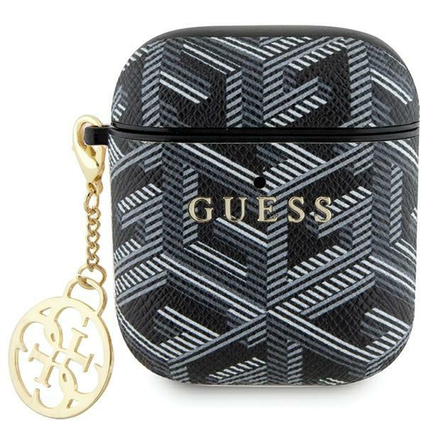 Case Guess GUA2PGCE4CK AirPods 1/2 cover black/black GCube Charm Case