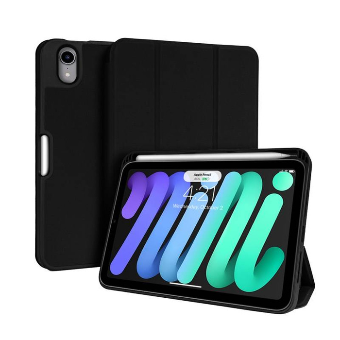 Funda CRONG Apple iPad Mini 6 2021 FlexFolio con Apple Pencil Case negra