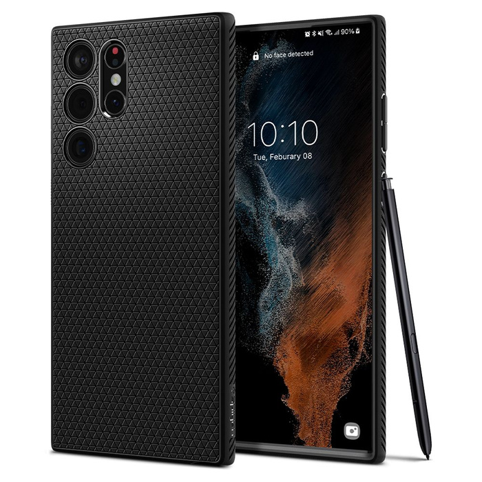 Telefontok SPIGEN S22 Ultra Liquid Air MATTE fekete fekete Case