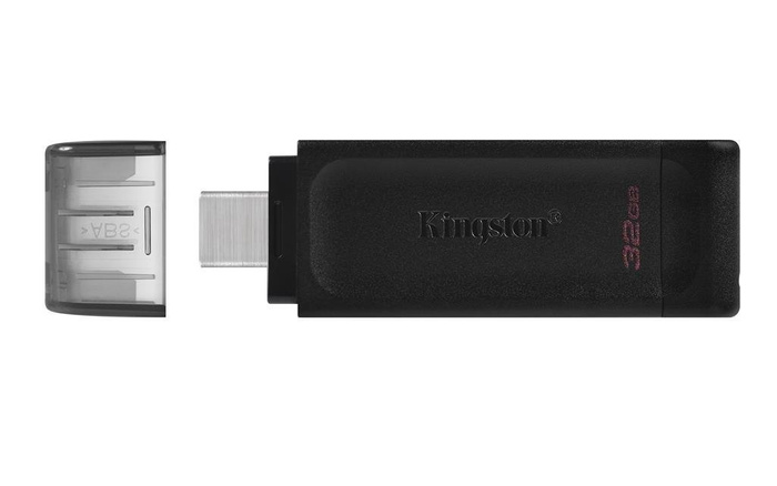 Kingston USB-C 32GB flash disk DT70 černý