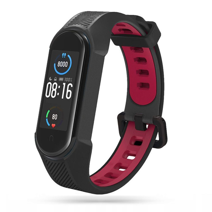 Strap TECH-PROTECT ARMOUR XIAOMI MI SMART BAND 5 / 6 / 6 NFC / 7 BLACK/RED