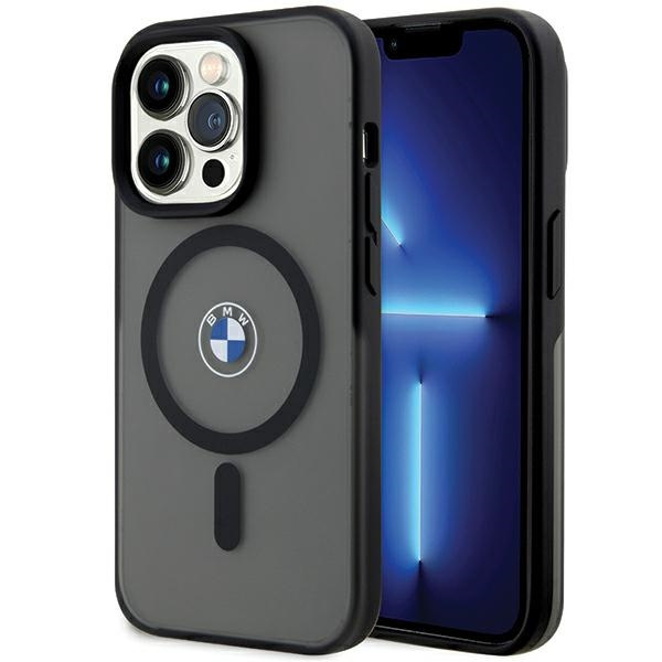 Funda BMW BMHMP15XDSLK iPhone 15 Pro Max 6.7" negro/negro durocase IML Signature MagSafe Case