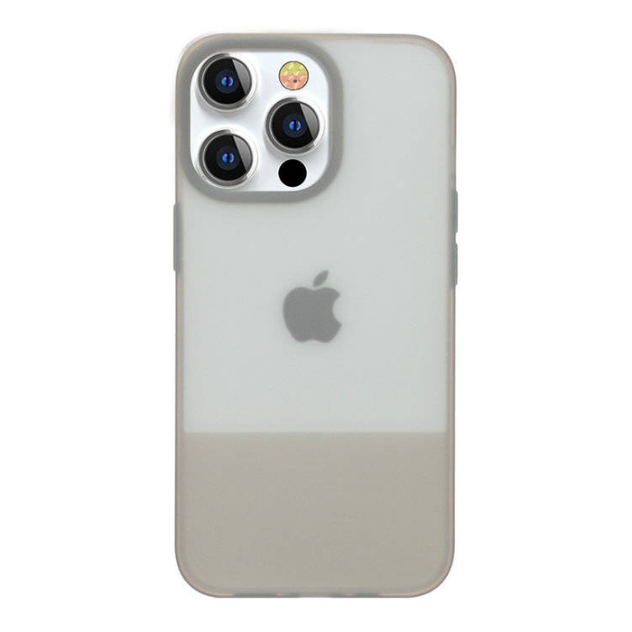 Cover Kingxbar Plain Series per iPhone 13 Pro Cover in silicone grigio