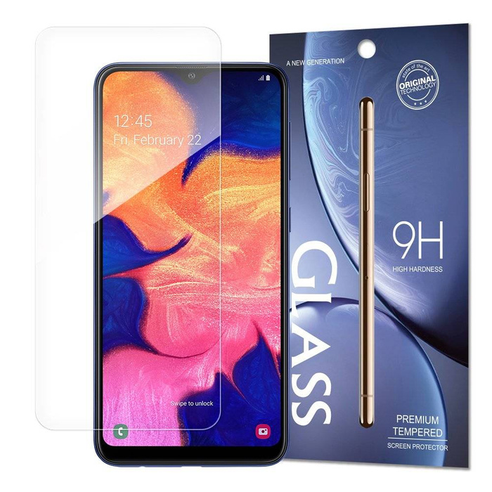 Tvrzené sklo 9H ochrana displeje pro Samsung Galaxy A10 (balení - obálka)