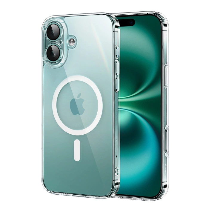 Ugreen Classy Clear Magnetische Hülle für iPhone 16 – transparent