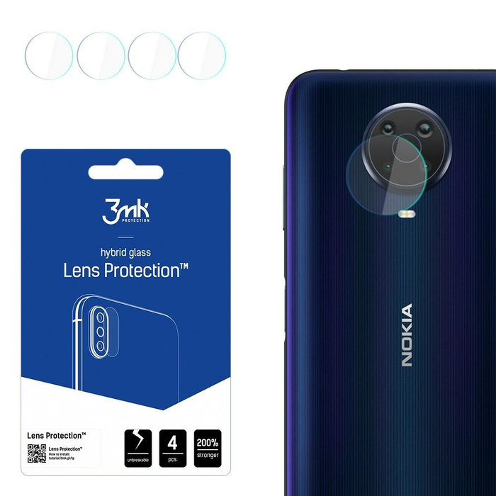 3MK Protection de l'objectif de l'appareil photo Nokia G20 4pcs