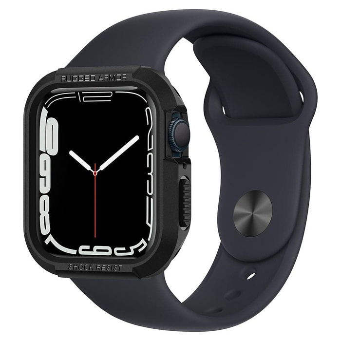 Pouzdro SPIGEN Apple Watch 4 / 5 / 6 / SE 44mm Rugged Armor Black Black Case