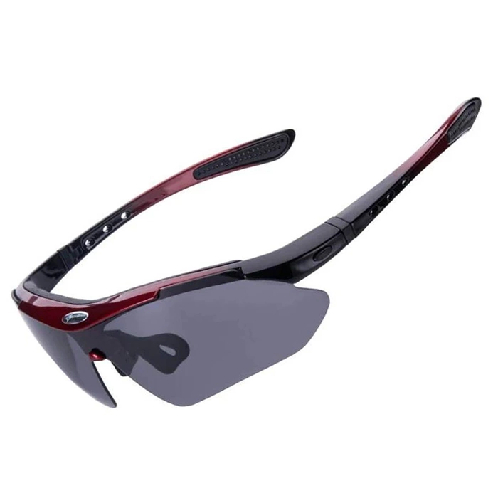 Lunettes de vélo photochromiques UV400 Rockbros 10141 rouges