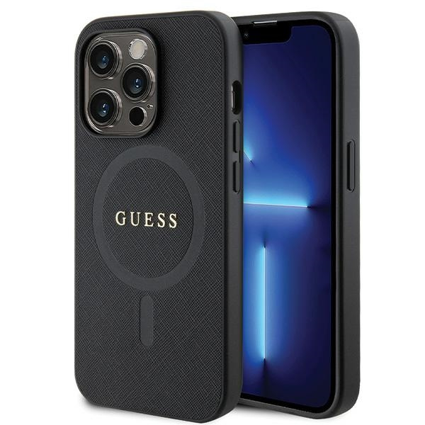 Guess GUHMP14LPSAHMCK iPhone 14 Pro 6.1" black/black hardcase Saffiano MagSafe