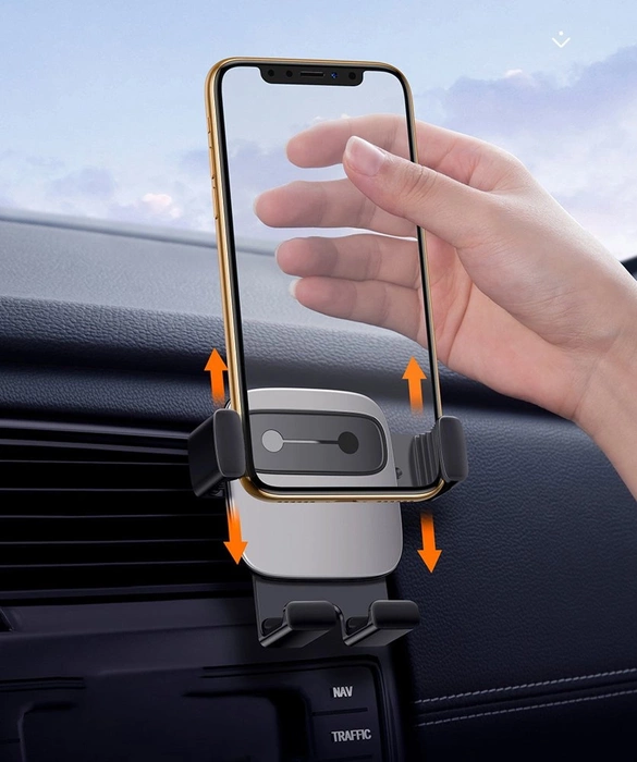 Support de voiture à gravité Baseus Cube pour l&#39;alimentation en air de la grille de ventilation du téléphone noir (SUYL-FK01)