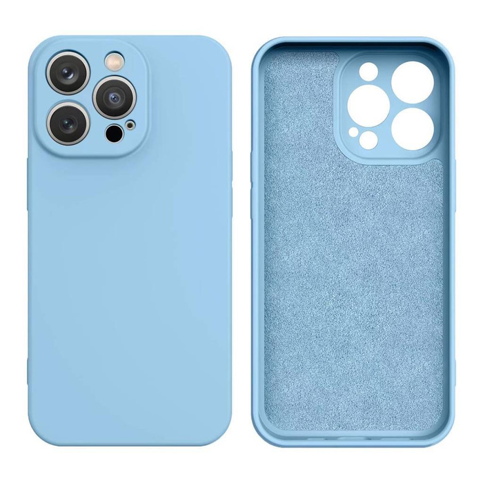 Custodia in silicone per Samsung Galaxy A34 5G cover in silicone azzurro