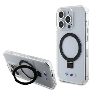 Cover Bmw Bmhmp15lurst IPhone 15 Pro 6,1" Trasparente/Clear Hardcase Anello Stand M Collection MagSafe Case