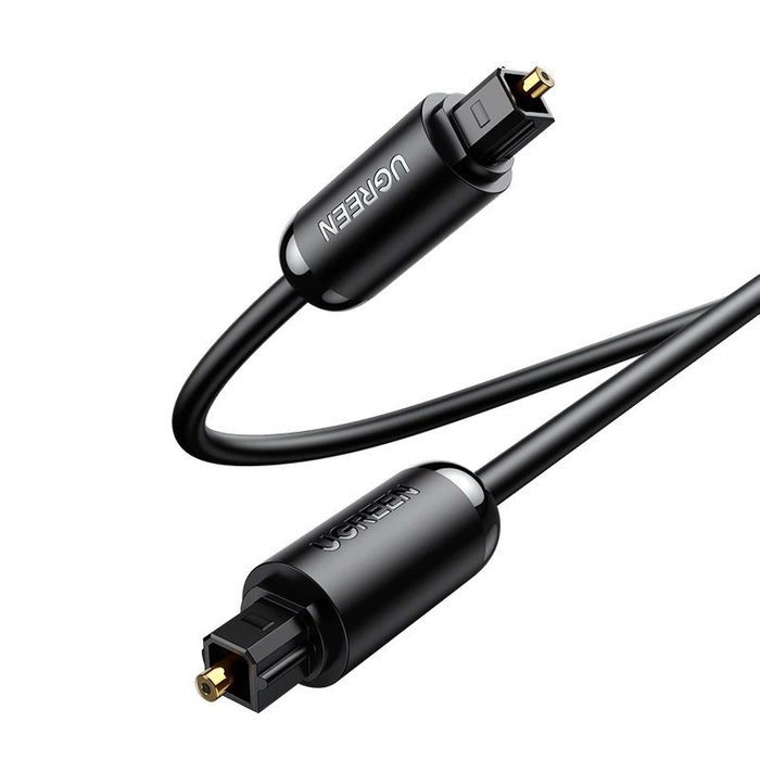 Ugreen optisches Kabel Audiokabel 1,5 m digitales Lichtwellenleiter Toslink SPDIF grau (70891)