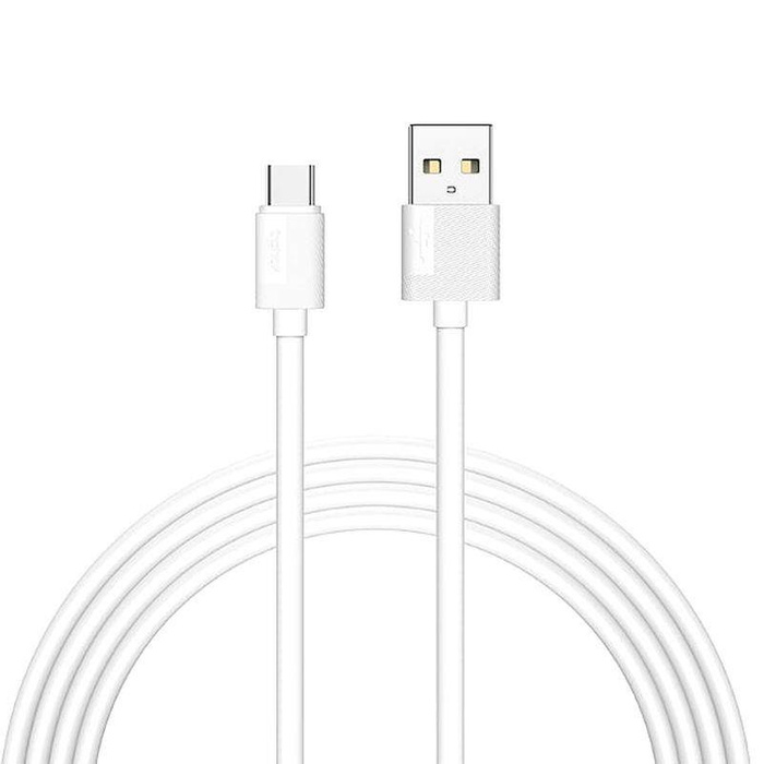 Cable T-PHOX NETS TYPE-C WHITE 2.4A ; PVC ; 1,2M