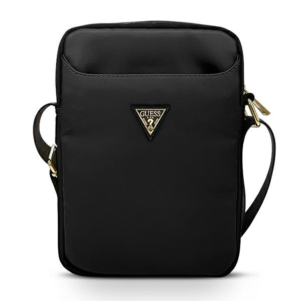 GUESS Tablet 10 Nylon Triangle Logo Bag Black