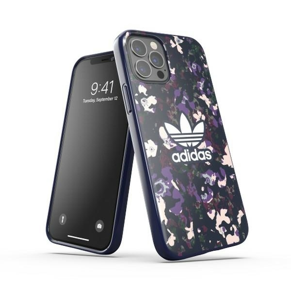 Pouzdro ADIDAS ORIGINALS Apple iPhone 12 12 Pro SnapCase Graphic Lilac Case