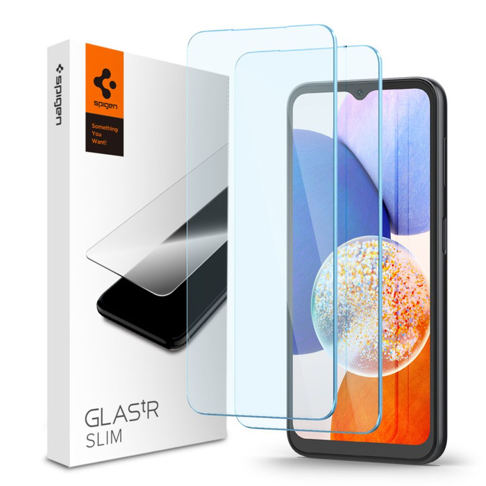 Tempered Glass Spigen Glas.tr Slim 2-pack Galaxy A14 5G Clear