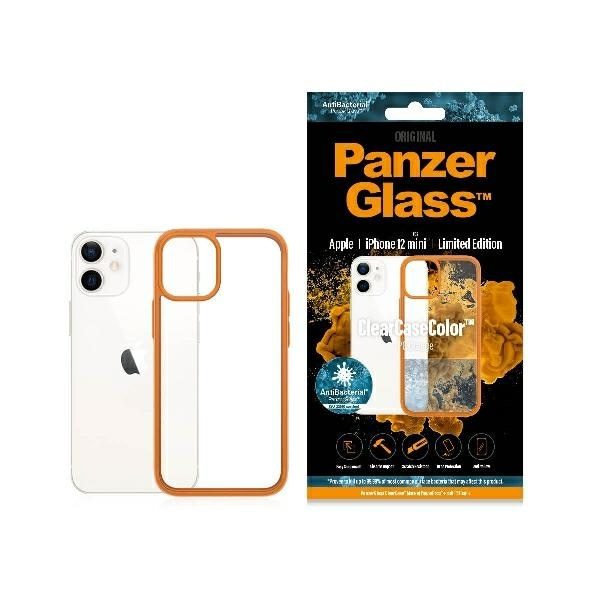 PanzerGlas KlarCase iPhone 12 Mini Orange AB