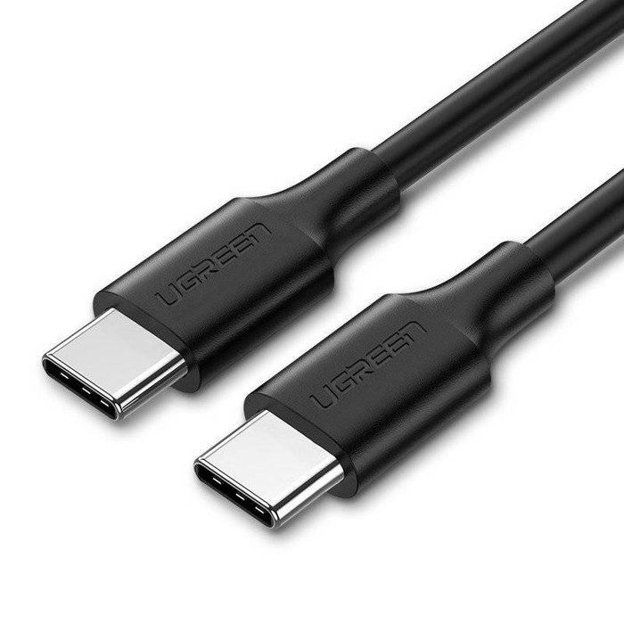 Nickel-plated cable USB-C UGREEN 0.5m (black)