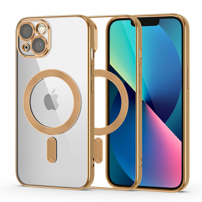 Telefontok Tech-protect Magragyogás MagSafe iPhone 13 Gold Case