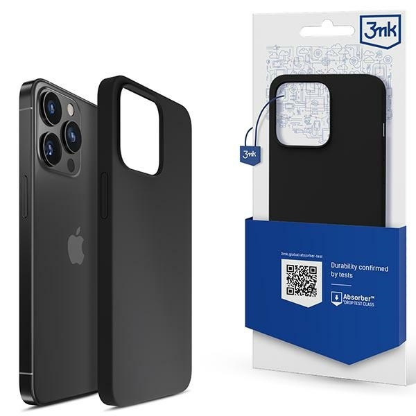 3mk Silicone Case iPhone 13 Pro 6.1" black/black