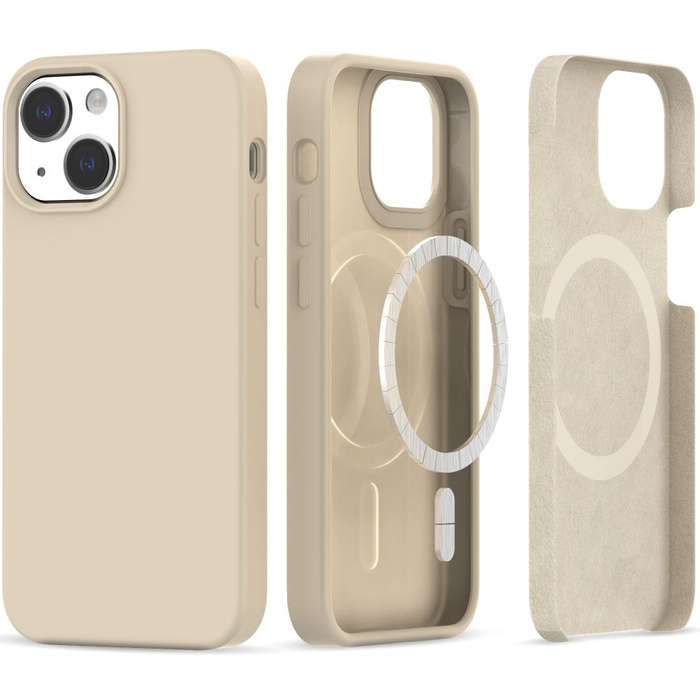 Case Tech-protect Silicone MagSafe iPhone 13 / 14 Beige Case