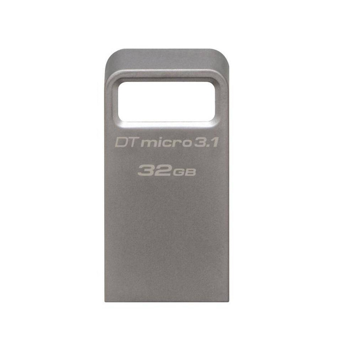 Kingston flash drive 32 GB USB 3.0 / USB 3.1 DT Micro 3.1 metal silver