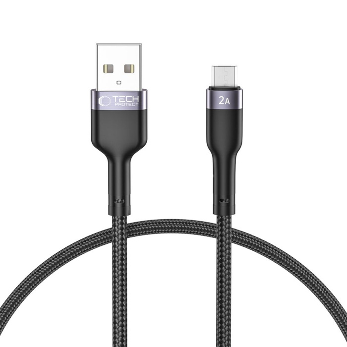 TECH-PROTECT ULTRABOOST CABLE MICRO-USB 2.4A 25CM NEGRO