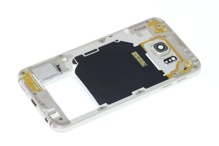 Cadre du corps de l'étui SAMSUNG Galaxy S6 Gold Platinium Grade B