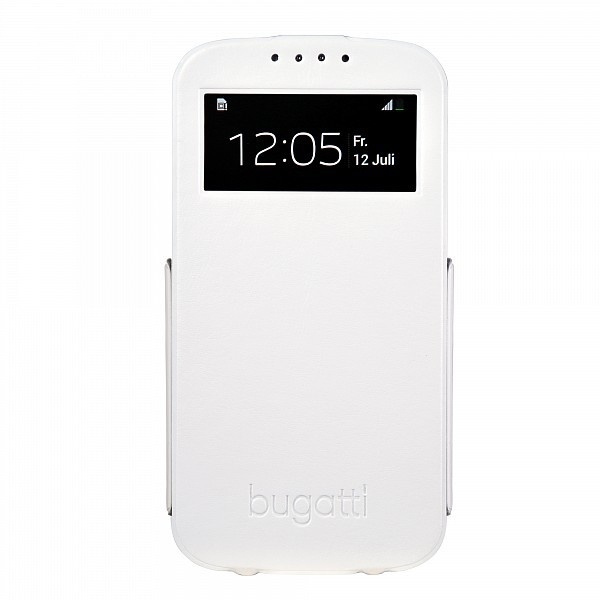 Bugatti UltraThin Flip i9505 S4 bianco 08297