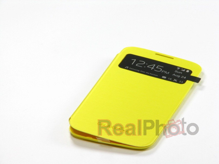 Case SAMSUNG Galaxy S4 SIV I9500 I9505 Flip cover S-VIEW EF-CI950BWEG Yellow