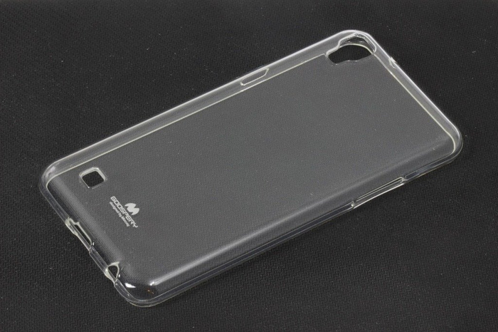 Pouzdro MERCURY Jelly Case LG X Power Transparentní silikonový kryt