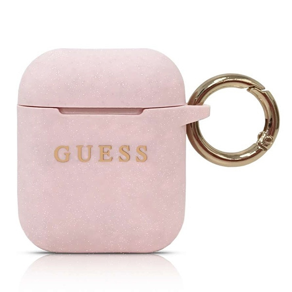 Case GUESS Apple AirPods Silicone Cover Bright Pink Case