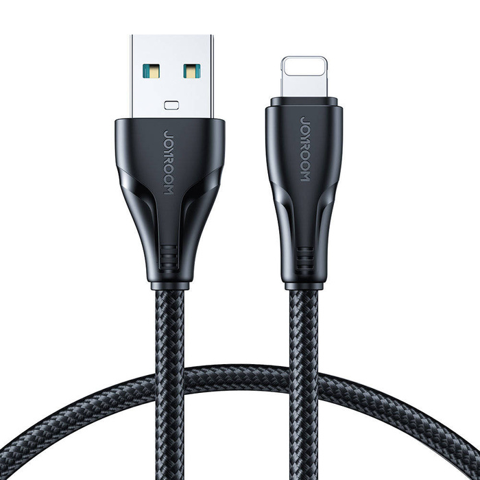 Joyroom kabel USB - Lightning 2,4A 0,25 m černý (S-UL012A11)