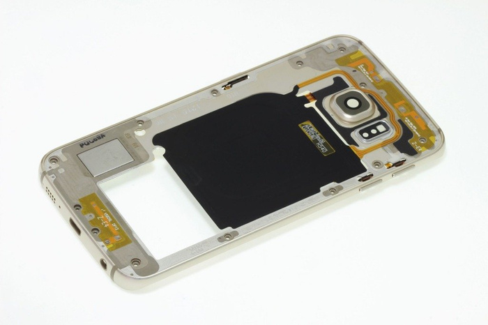 Caso telaio corpo SAMSUNG Galaxy S6 Edge oro platino grado B