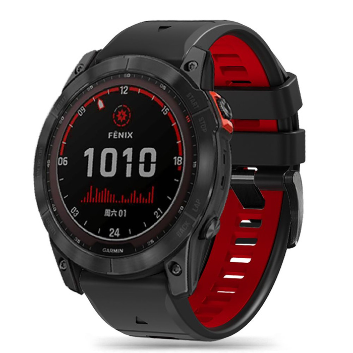 Strap Tech-protect Iconband Pro Garmin Fenix 3 / 5x / 3hr / 5x Plus / 6x / 6x Pro / 7x Black/red