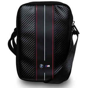 BMW BMTB10COMSCAKR 10" Black/Black Carbon Red Stripes Handbag