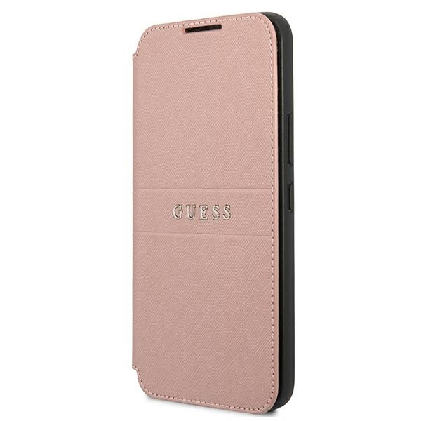 Cover Guess per Samsung Galaxy S22 Plus Book Case Stripes rosa