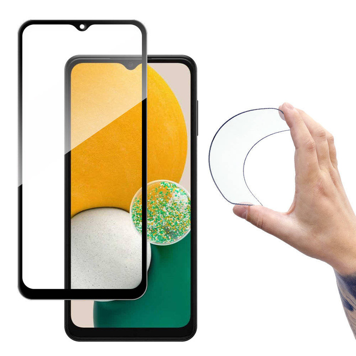 Wozinsky Full Cover Flexi Nano Hybride Flexibel Hartglas mit Rahmen für Samsung Galaxy A13 5G transparent